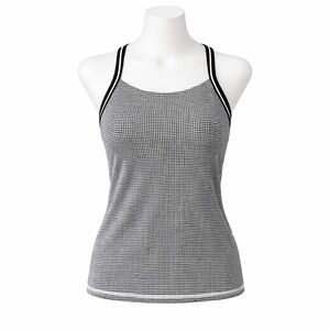 Size 4 Lululemon Women’s Vintage Ujjayi Gingham Tank Top Black